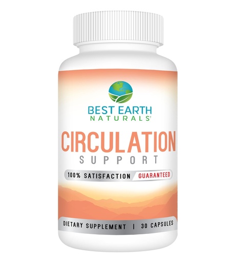 [BRSWGHA3CUMGCCD4] Best Earth Naturals Circulation Supplement - Balanced Formula for Optimal Circulatory Support - 30 Capsules (30-Day Supply)