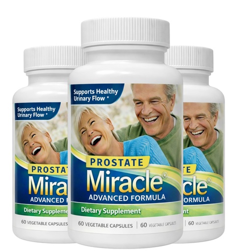[BRSWIHT3AR4GIETG] Prostate Miracle Advanced Formula – Beta Sitosterol Prostate Supplement for Men – Pine-Derived Phytosterols (Non-GMO) – Supports Healthy Urinary Flow – 3 Pack