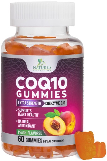 [BRSWYY34CQHGC33P] CoQ10 Gummies - Coenzyme Q10 100mg Per Serving - 3X Strength, High Absorption, Antioxidant Supplements for Heart Health Support & Energy Production, Ultra Coq 10 Vitamins Supplement - 60 Gummies