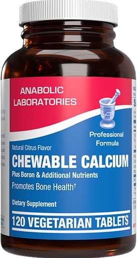 [BRSROHY7CQGQY3LV] Chewable Calcium Supplement for Women - Clinical Bone Supplement with Chewable Calcium with Vitamin D Magnesium and Boron Complex for Bone Health & Strength Support - Made in The USA - 30 Servings