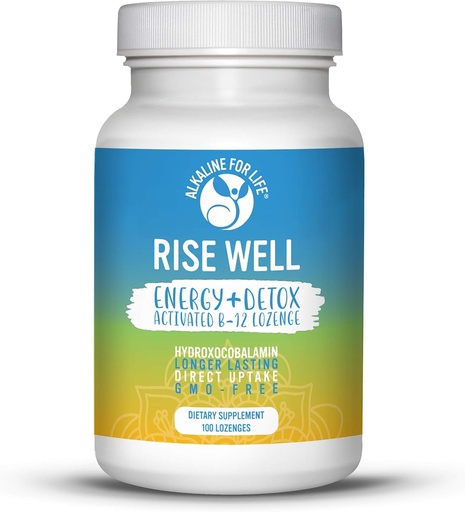 [BRSWYFALB4AWC3DK] Rise Well Vitamin B12 - Vegan B12 - B12 Vitamins and Energy Supplements - Fast Acting B12 Sublingual 2000 mcg of B 12 Vitamin in Longer Lasting Form Than Methylcobalamin B12