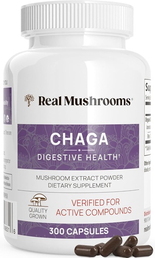 [BRSWYZAFBBYBGH37] Mushrooms Chaga Mushroom Capsules – hữu cơ Chaga Trích dẫn Powder với trích dẫn Powder cho hỗ trợ tốt và năng lượng– Vegan, Non-GMO, 300 Capsules – mushroom Suppy