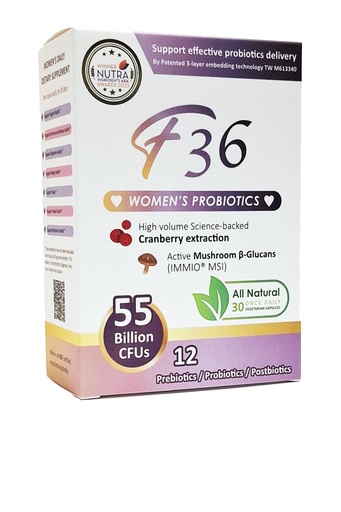 [BRSRAGAOBFYRE3TP] Probiotics for Women 55 Billion CFU – Vaginal & Digestive Health, Immune Support, Sleep & PH Balance – with Cranberry, β-Glucan, Prebiotics & Postbiotics – Once Daily Capsule - 30 Capsules Pack