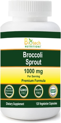 [BRSRMBQBCMPWGD3B] Broccoli Sprout 1000 mg Servindo 120 Cápsulas Vegetais