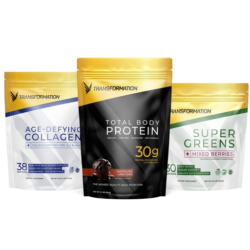 [BRSW2ZLQCIIAM3DK] Transformation Chocolate Protein Powder | 30G Multi-Protein Superblend+ Grass-Fed Hydrolyzed Collagen Peptides Powder- Hair, Skin, Nails+ Organic Super Greens Superfood Powder- Immune & Energy Support