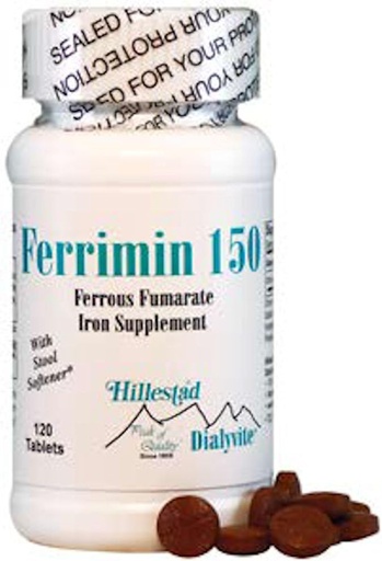 [BRSROAYZBV5QE3DL] Dialyvite - Ferrous Fumarate - Ferrimin 150-120 Tablets (2)