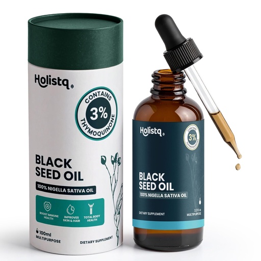 [BRSRAGL7BUCGEC3L] Black Seed Oil Organic Cold Pressed Drops | 3% Thymoquinone | Non-GMO & Vegan | Cold Pressed Black Cumin Nigella Sativa Oil for Immune Support, Aceite de Comino Negro - Drops, 100 mL