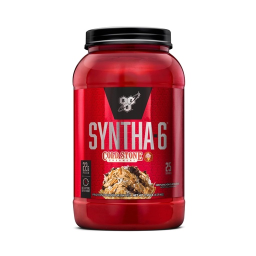 [BRSWGEIDA4BWKEIY] BSN Syntha-6 Whey Protein Powder, Cold Stone Creamery- Germanchökolätekäke Flavor, Micellar Casein, Milk Protein Isolate Powder, 25 Servings