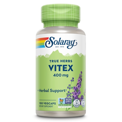 [BRSWIYQAO5YQIEY3] SOLARAY Vitex Berry 400mg | Womens Healthy Hormone Balance Formula | Menstruation & Menopause Support, 100ct