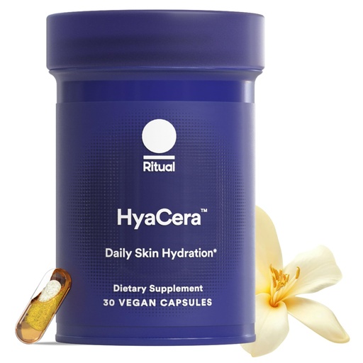 [BRSROYIZPMOW2AD6] Ritual Hyaluronic Acid Skin Supplement - With Hyabest® and Ceratiq® - HyaCera Clinically Proven to Reduce Wrinkles, Fine Lines & Improve Skin Smoothness** - Vegan - Vanilla - 30 Capsules - 30 Servings