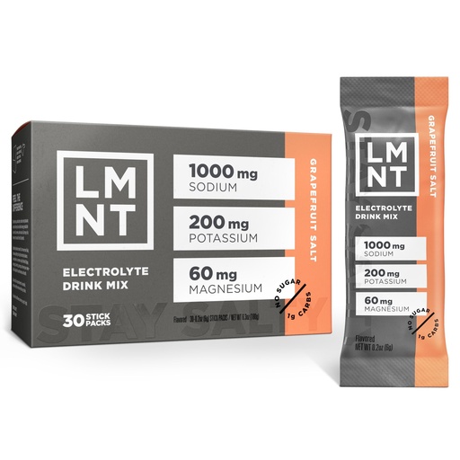 [BRSW2ZQQCB5QYYDA] LMNT Zero Sugar Electrolytes - Grapefruit Salt | Drink Mix | 30 Count