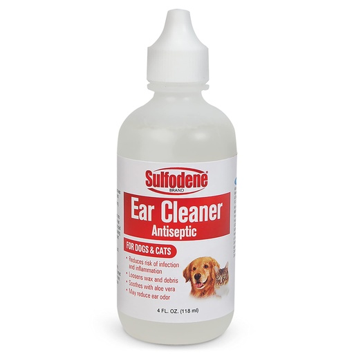 [BRSWIYYFCYFBGYDK] Sulfodene Ear Cleaner for Dogs & Cats 4oz
