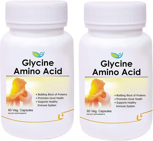 [BRSRMHQ2AABGMEI7] BETT Biotrex Glycine Amino Acid - 60 Veg Capsules - Pack of 2, Promotes Good Health
