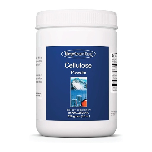 [BRSWIYQEPMDBSYDY] Allergy Research Group ARG Cellulose Powder - Microcrystalline Cellulose - Digestive System Support - Non-Fermentable Insoluble Fiber - Hypoallergenic Formula - 125 Servings - 8.8 oz