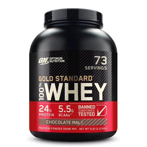 [BRSWIYANDIBWI23Y] Optimum Nutrition Gold Standard 100% Whey Protein Powder, Chocolate Malt, 5 Pound (Packaging May Vary)