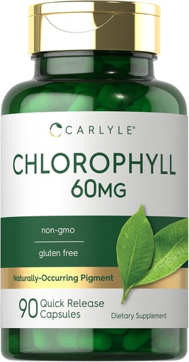 [BRSRMCAPCMMG2237] קרליל Chlorophyll Pills | 90 קפסולות | באופן טבעי Occurring Pigment | Chlorophyll Concentrate Supplement