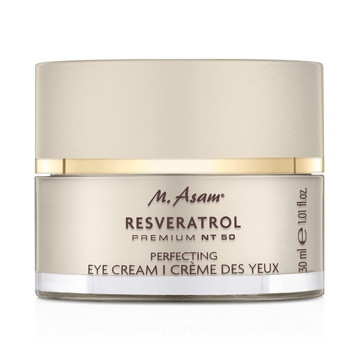 [BRSWGBATDMOQOC37] M. Asam Resveratrol Premium NT50 Perfecting Eye Cream – Anti-aging under eye cream with resveratrol & hyaluronic acid to smooth wrinkles & fine lines, vegan formula, 1.01 Fl Oz