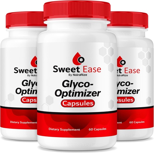 [BRSRAZI6OIFRGADO] NutraRize (Pack of 3 Sweet Ease Glyco Optimizer Capsules, Glyco Support, Natural Blood Support Pills, Reliever Glycogen Pressure Review (180 Capsules)