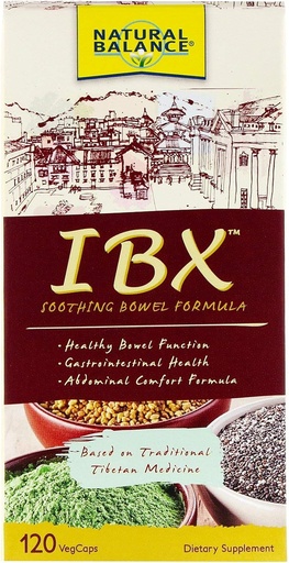 [BRSWKGT7AICAC3Q7] Natural Balance IBX Soothing Bowel Formula, 120 VegCaps