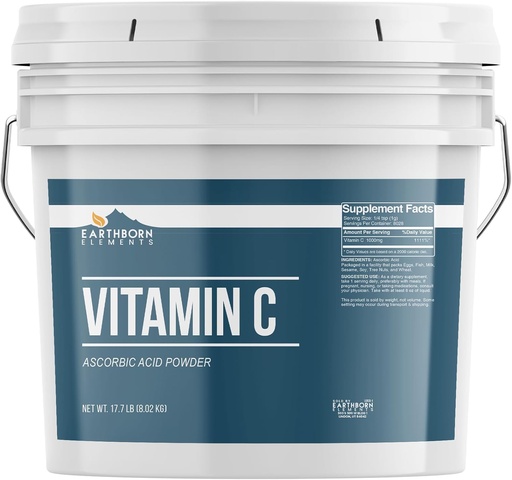 [BRSRMFL7A4OQMD32] Earthborn Elements Vitamin C Powder (2 Gallon)