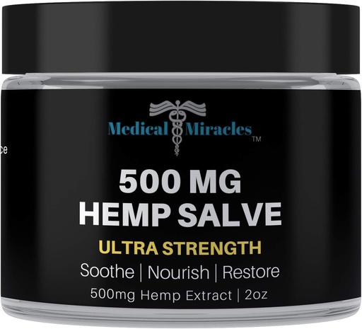 [BRSWGAQEPJ6GMHT5] Orvosi csodák Hemp 500 Mg Ultra Erő Gyógyító Salve Ideális HIPS, ízületek, Nyak, Back, Könyök, Ujjak, kezek, és térdek készült USA-ban
