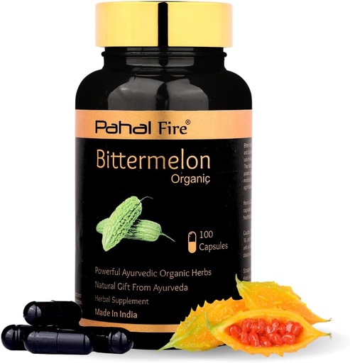 [BRSRA2QLAEDWYFLA] Bitter Melon Herbal osagarria 500mg |100 kapsula | 50 eguneko hornidura | Glucose Metabolismwild Indiako uzta