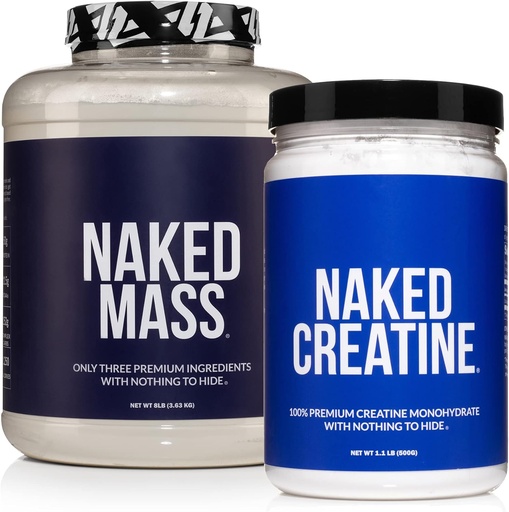 [BRSRMALRCF6RMEL4] NAKED Muscle Growth Bundle: Unflavored Mass Creatine