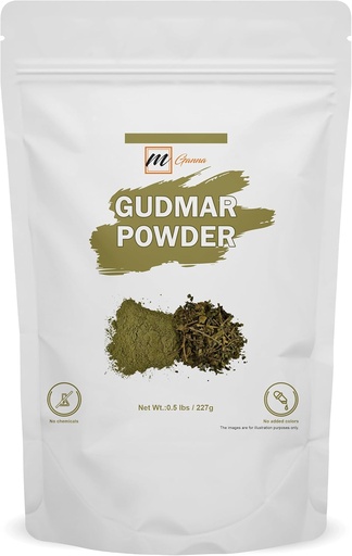 [BRSROFIDDIFBAFLK] 100% Natural Pure Gudmar (Gymnema Sylvestre) Polvo para el cuidado de la salud y la piel 227 GMS / 0.5 LBS