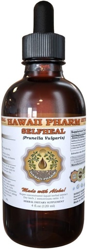 [BRSWIGIFAQMWACIZ] Extrait liquide auto-heal, Selfheal biologique (Prunella Vulgaris) Teinture, supplément à base de plantes, Hawaii Pharm, Fabriqué aux États-Unis, 4 fl.oz