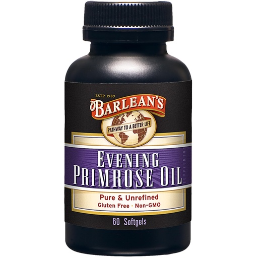 [BRSWIYA7B4JWYHLM] Barlean's Evening Primrose Oil Softgels with Gamma-Linolenic Acid (GLA) - Non-GMO, Gluten-Free - 60-Softgels