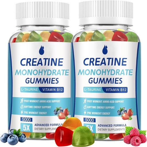 [BRSRAEAFDINAKCDH] Creatine Monohydrate Gummies 2 Packs