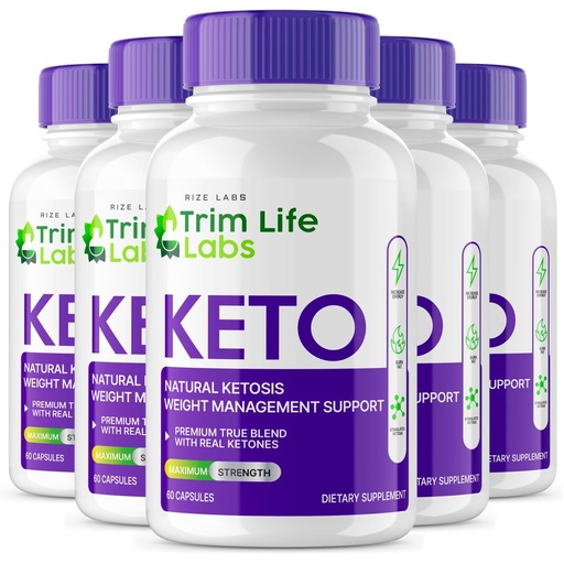 [BRSROFT3DEDQKAYY] rize labs - - Trim Life Labs Keto Capsules - Weight Loss Pills - Support Maximum Strength Formula, Keto+ACV Supplement (300 Capsules)