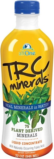 [BRSWIEYIDMGAOD3I] allOne TRC Minerals Liquid | Unflavored | Full Spectrum of 75 Plant-Derived Trace Minerals & Electrolytes Per Ounce | 32oz