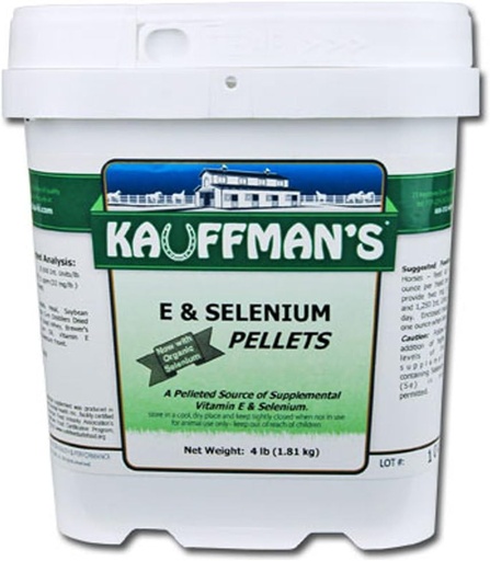 [BRSWIAIROUPBSEY5] Kauffmanin eläinten terveys E-vitamiini & Selenium pelletit 4 lb