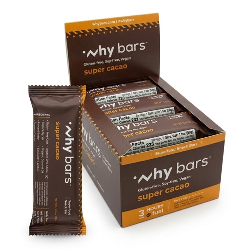 [BRSWGHD7BUIAYD3X] Healthy Snack Bars, Cacao, 2.04 Ounce Bars (Pack of 12) -Gluten Free Oats, Almond Butter, Chia Seeds, Superfood, Vegan, Clean Ingredients