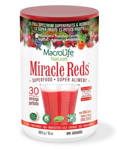 [BRSWGYD4CR6BG2QY] Macrolife Naturals Reds Supplement Powder, 10 oz