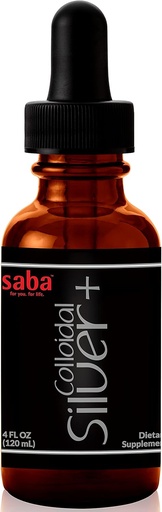 [BRSW2GTRBYDR6CQ7] Saba Koloidní Silver 50PPM, 4Fl Oz.- Sezónní Wellness, Imunitní podpora - Multi- Use Product Comes in Handy pro několik životních malých nehod. Je to Must- v každé domácnosti -24 Služeb