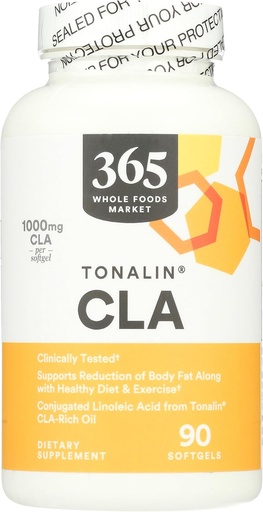 [BRSWGZQBPN4BS3QU] 365 על ידי Whole Foods Market, CLA (Tonalin) 1300 מ"ג, 90 ct