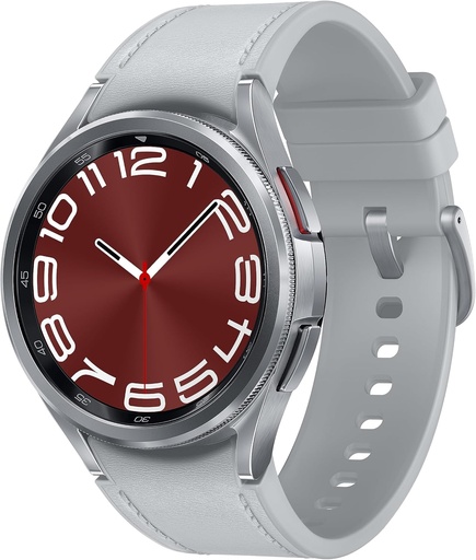 [BRSROZLQOFYBSFI3] SAMSUNG Galaxy Watch 6 Classic 43mm Bluetooth Smartwatch, Rotating Bezel, Fitness Tracker, Personalized HR Zones, Advanced Sleep Coaching, Heart Monitor, BIA Sensor, Health Insights, US Version Silver