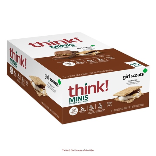 [BRSRAYAZB57AYD37] think! Girl Scout Minis, S'mores, 15 Count