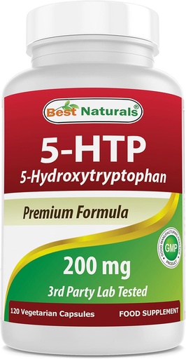 [BRSWIBARAYGRUADA] Terbaik Sastra 5-HTP 200 mg 120 Vegetarian Capsules