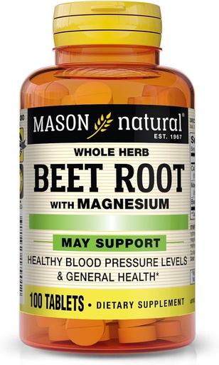 [BRSWGAYHOIGWO2TU] MAISNATURAL Beetat Root amb Magnesium i Calci - Cor de salut i Pressió de sang, mantenir en general salut, 100 taules