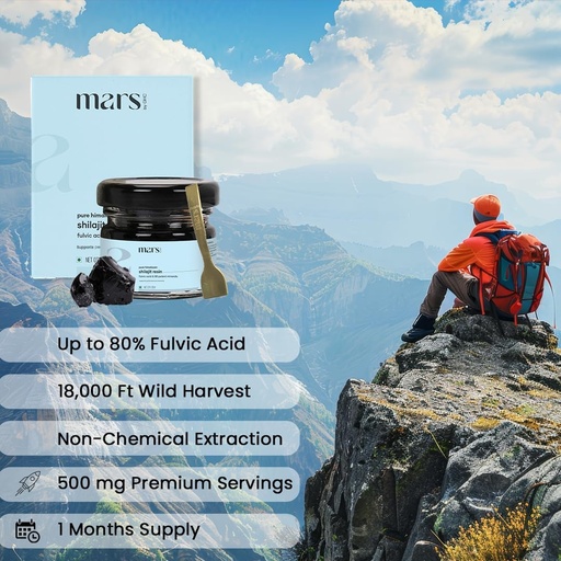 [BRSRAZQYBF7BS3AU] Mars Himalayan Orgánica Shilajit Resin Silencio Natural Resin Fuente de The Himalayas Silencioso Apoyo Vitalidad, Energía &amp; Bienestar general  15g ← Pack of 1