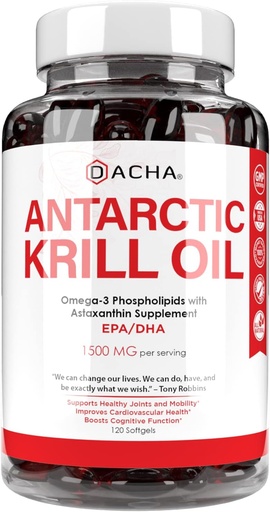 [BRSWYYA7BUMQ4ETU] Premium Antarctic Krill Oil Supplement Softgels– 1500 mg with Natural Omega-3, Astaxanthin and Phospholipids 120 Soft Gels, 180mg EPA & 120mg DHA for Immune, Memory Support, Heart Health Non-GMO