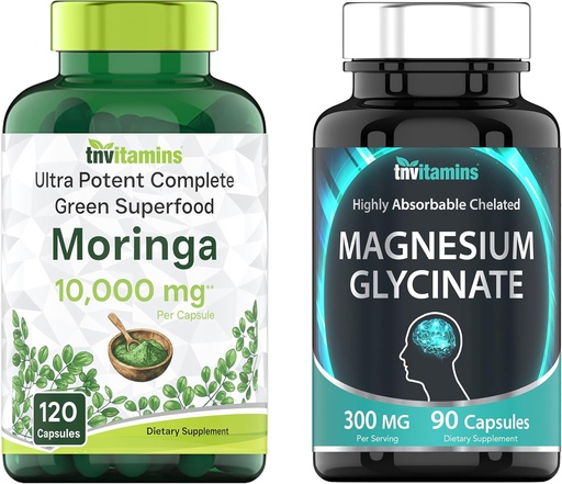 [BRSRAHAFBYPRO33K] tnvitamins Moringa & Magnesium Glycinate