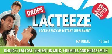 [BRSWKHD4AYOBMDDK] Lactase Enzyme Lacteeze Drops 15.5 ml Liquid by Gelda Scientific by Gelda Scientific