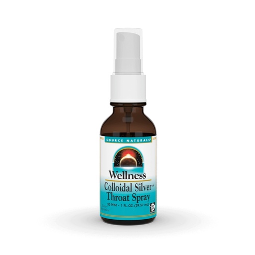 [BRSWIYT3OMAG2E3O] Source Naturals Wellness Colloidal Silver 30 PPM Liquid Spray Bottle - 1 Fluid oz
