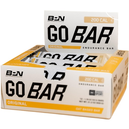 [BRSROAQFOB7WODY7] BARE PERFORMANCE NUTRITION Go Bar, Oat Based Endurance Training Snack 36g of Carbohydrates and 200 Calories Per Serving, 12 Bars Per Box, Original Oat