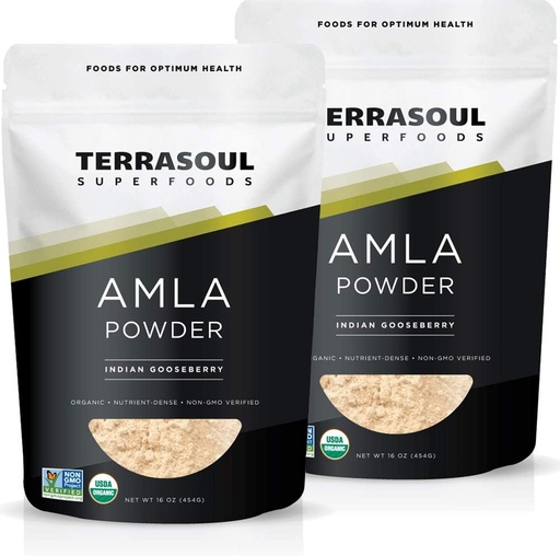 [BRSWGZTQBUDQ23TU] Terrasoul Superfoods Organic Amla Berry Powder (Amalaki), 2 Lb - Rich in Antioxidant Vitamin C) 124; Támogatja immunitást