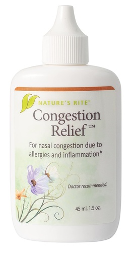 [BRSWIF37A54BCAIZ] Nature's Rite Nasal Spray Decongestant, Congestion Relief, 1.5 oz. (45 mL), Portable, All Natural Sinus Nose Spray, Non-Addictive Sinus Relief for Allergy & Pollution Irritation